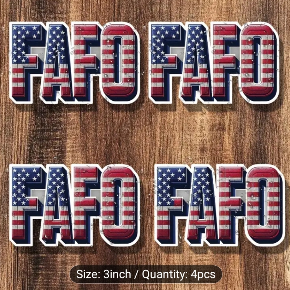Patriotic FAFO Home Accent Stickers